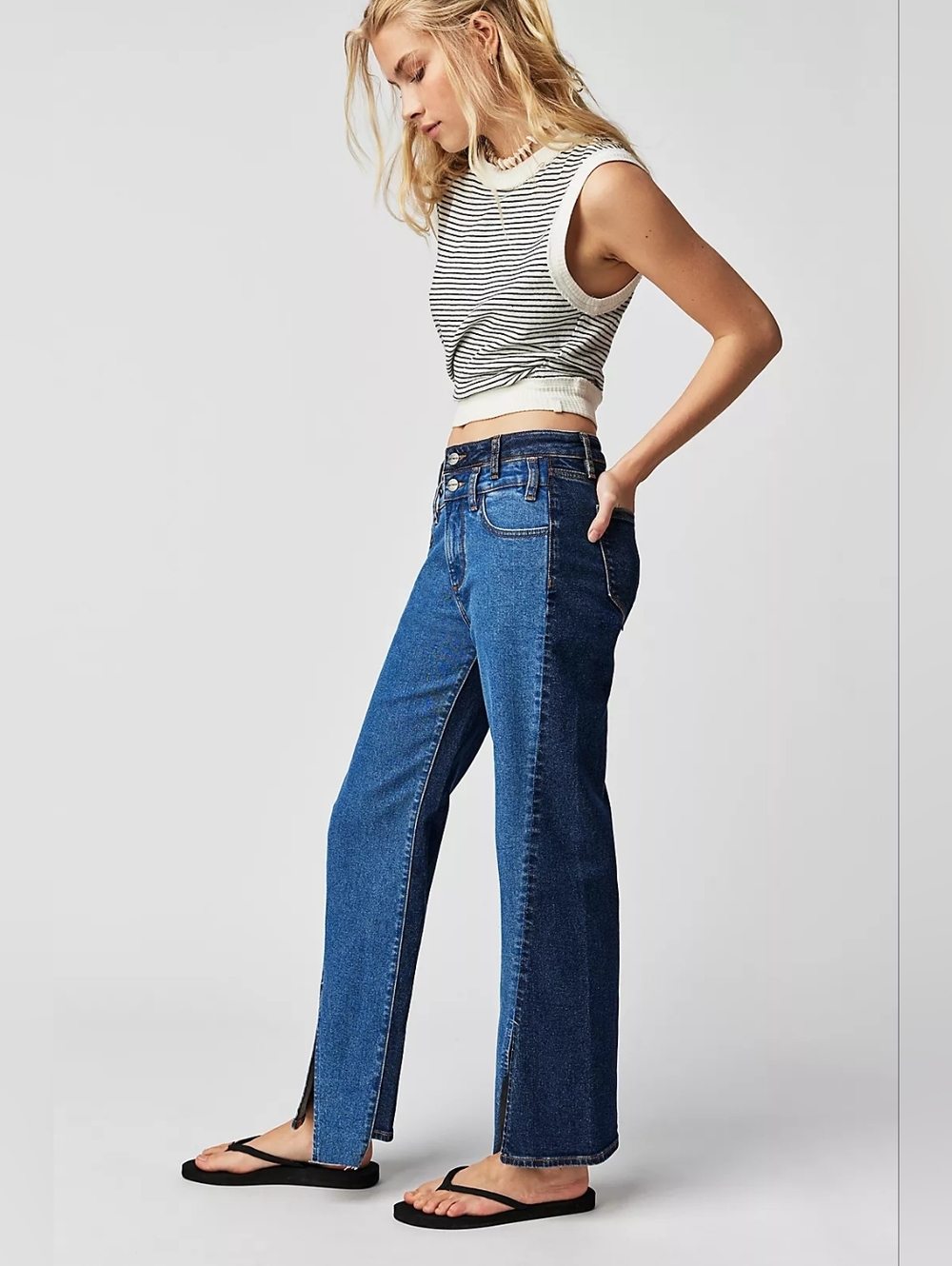 Driftwood Cece Jeans Two Tone - Picture 2 of 13